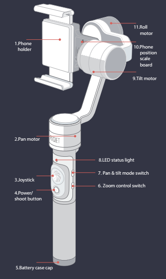 Frontal structure of Rigiet Gimbal