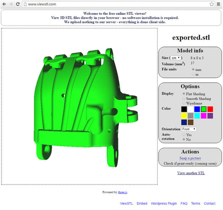 ViewSTL-3d slicer software